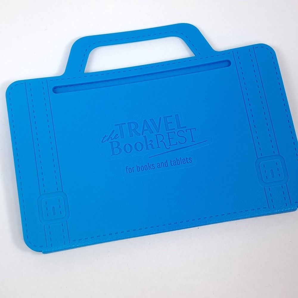 The Travel Book Rest for books and tablets Beachy Blue Company called IF folding